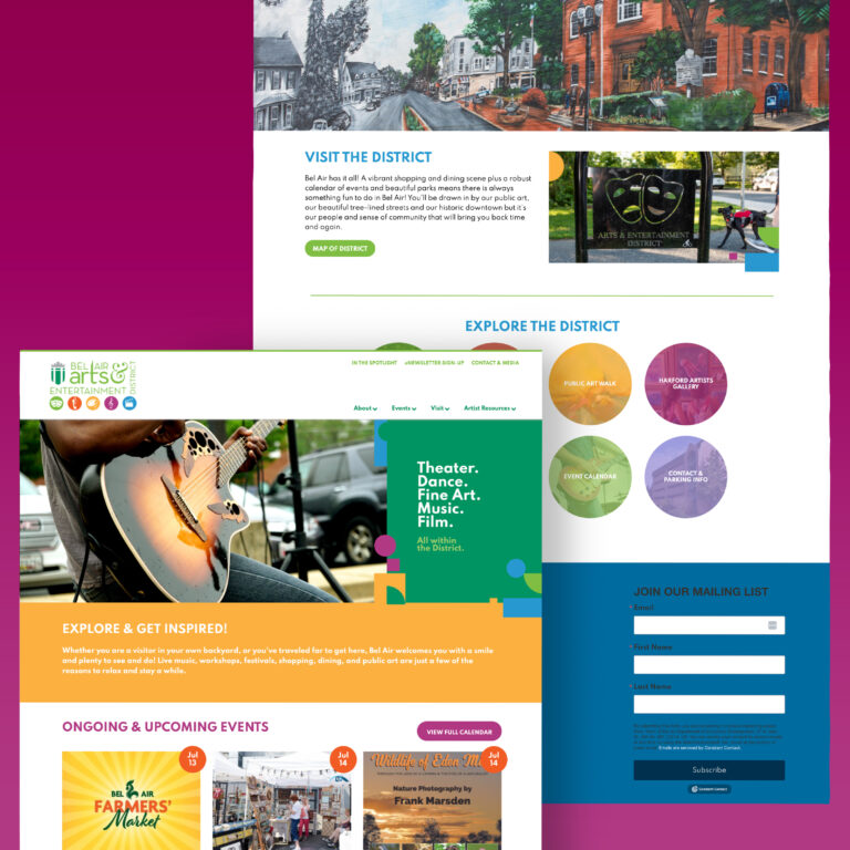 Bel Air Arts & Entertainment Website