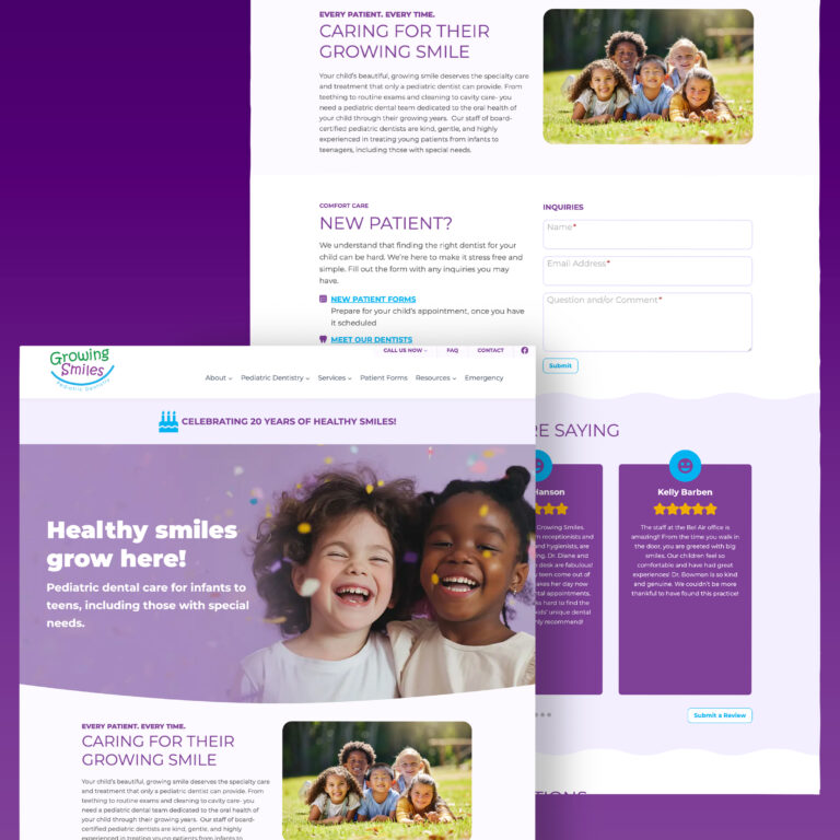 Growing Smiles Website